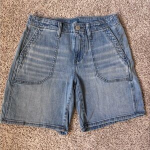 JAG Jeans Safari Shorts Size 2 High Rise Stretch Denim 6” Inseam Comfort Fit